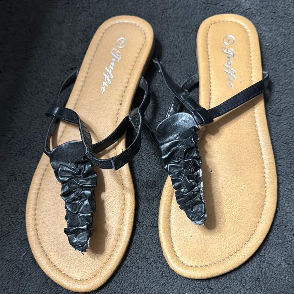 Black Strappy Sandals